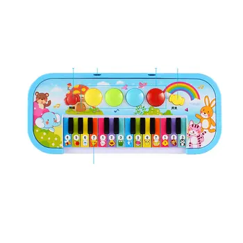 Dziecięca edukacja przedszkolna puzzle muzyka fortepianowa zabawka plac wielofunkcyjny 24 - klawiszowa klawiatura candy