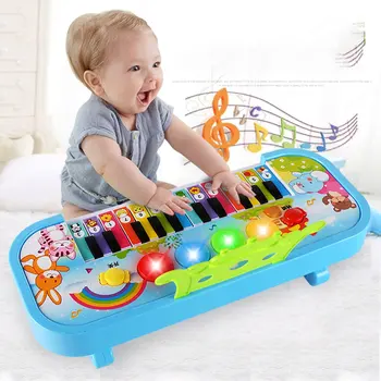 Dziecięca edukacja przedszkolna puzzle muzyka fortepianowa zabawka plac wielofunkcyjny 24 - klawiszowa klawiatura candy