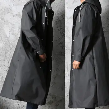Długi płaszcz z kapturem ultralekki, przenośny deszcz lub deszcz wodoodporna odzież Wędkarstwo wodoodporny płaszcz
