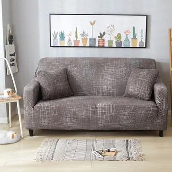 Elastyczny pokrowiec na kanapie geometryczne pokrowce na sofy do salonu drukowanie pokrowce na podłokietniki dla sofy SA47090