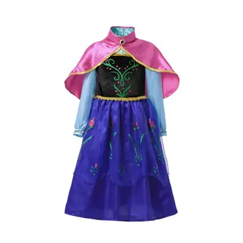 Elsa Anna Sukienka Dla Dziewczynki Dzieci Księżniczka Strój Królowa Śniegu Dzieci Karnawał Kostiumy Cosplay Dziewczyna Halloween Partia Szlafrok