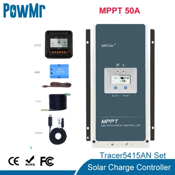 EPever 50A MPPT Solar Charge Controller 12V 24V 36V 48V for Max 150V Solar Panel Input Backlight LCD Battery Charger MPPT Tracer