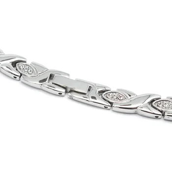 Escalus moda 96шт kryształy magnetyczne naszyjnik ze stali nierdzewnej dla kobiet kolor srebrny naszyjnik szyi czapki Sharm 4-w-1 biżuteria