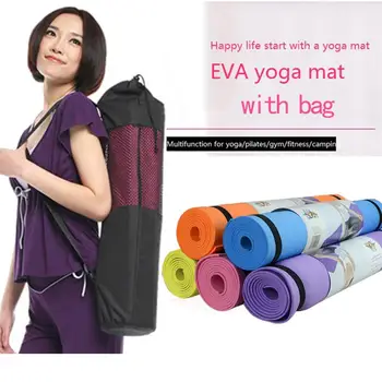 EVA joga mata antypoślizgowa dywan pilates, siłownia ćwiczenia sportowe klocki dla początkujących fitness gimnastyka dywaniki z workiem fitness dywan