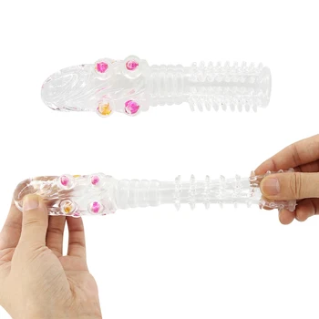 EXVOID kogut pierścień penis extender wzmacniacz pochwy stymulować Kryształ penisa rękaw silikonowy opóźnienia wytrysku Sex Zabawki dla mężczyzn