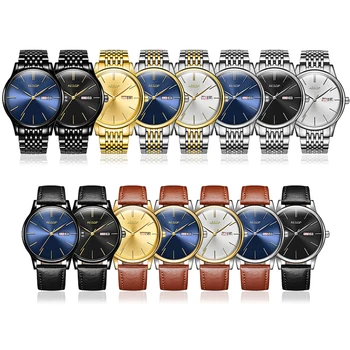 Ezopa strój męski zegarek męskie automatyczne mechaniczne szkło szafirowe zegarek kwarcowy zegarek ze stali nierdzewnej zegarki męskie Relogio Masculino 46