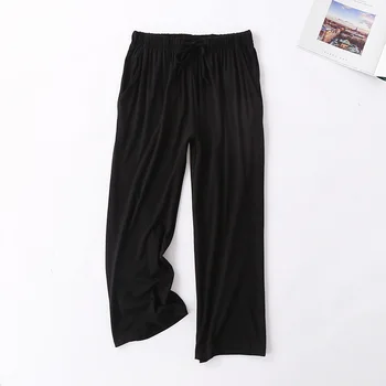 Fdfklak Modalne Spania Spodnie Dla Kobiet Dół Piżamy Spodnie Wiosna Lato Nowe Spodnie Piżamy Różowy/Czarny Lounge Wear
