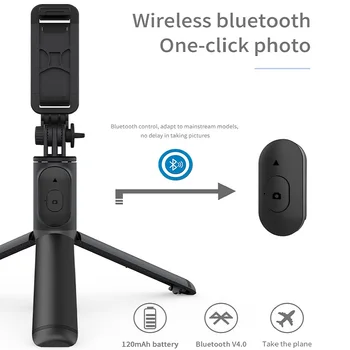 FGCLSY 101cm Wireless Bluetooth Selfie Stick składany statyw wysuwany monopod ze zdalnym spustem do akcji aparatu w smartfonie