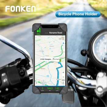 FONKEN Bycicle Uchwyt do telefonu na rower uchwyt telefonu komórkowego górska droga motocykl mocowanie kierownicy stały bransoletka dla Xiaomi Samsung
