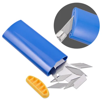 FOSHIO Trash Blades Disposer Box for Carbon Fiber Vinyl Cutter Snap Off Knife 30 degree blade Car Stickers Film Cutting Tool box