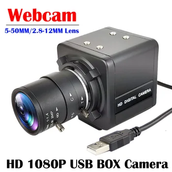 Full HD 1080P PC Webcam 5-50mm 2.8-12mm manualny zoom Varifocal CS obiektyw USB kamera dla komputerów PC komputer laptop