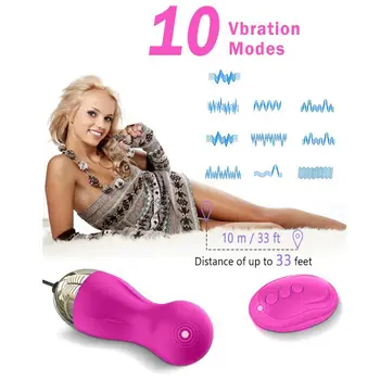 G-Spot vibrator jajko seksualny niewolnik wodoodporny 10 szybki Akumulator bezprzewodowy pilot zdalnego kula wibrator produkt dla kobiet seks-zabawki Kregli