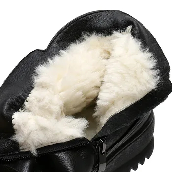 GKTINOO skóra naturalna botki Damskie zimowe 2020 naturalna wełna futro ciepłe, antypoślizgowe buty Damskie buty Damskie zimowe rakiety śnieżne