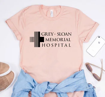 Grey Sloan Memorial Hospital T-Shirt Grey ' s Anatomy T-Shirt Women Slogan Tee Shirt Tumblr