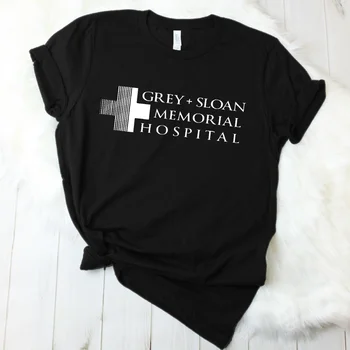 Grey Sloan Memorial Hospital T-Shirt Grey ' s Anatomy T-Shirt Women Slogan Tee Shirt Tumblr