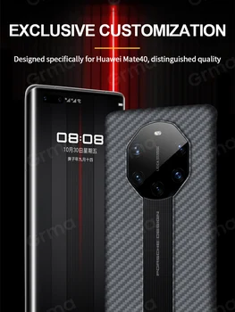 GRMA Original Real Pure Carbon Fiber pokrywa tylna Huawei Mate 40 Pro Plus Case Ultra Thin Anti Fall Huawei Mate 40 RS Case