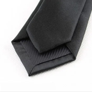 GULLESON fabryka sprzedaż 5 cm męskie wąskie krawaty czarny poliester jedwabne koce, paski punktu żakardowe wąski krawat szyi krawat partii