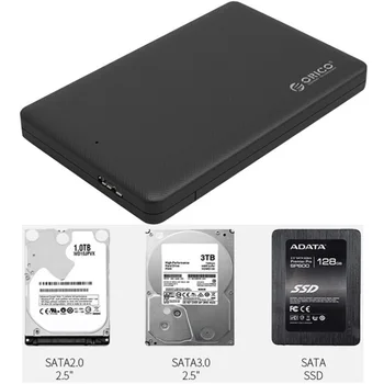 HHD Box USB 3.0 SATA HD Box HDD 2.5 calowy dysk Zewnętrzny obudowa obudowa 2 TB transferu danych rezerwowy narzędzie do PC laptopa