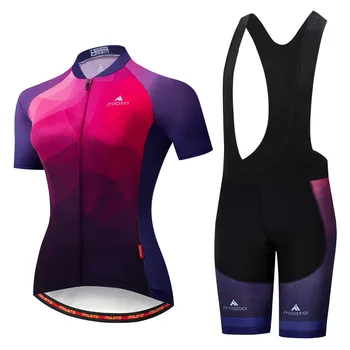 Hot MILOTO Women Pro Cycling Sets Bike Summer Clothes Cycling Jersey Set Bicycle Road Jerseys MTB Bicycle Wear roupa ciclismo