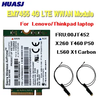 Huasj EM7455 Sierra Wireless FDD / TDD LTE 4G módulo Gobi6000 para Lenovo FRU: 00JT542 01AX756 T460 T460p L560 Joga 260 P50