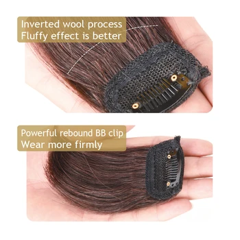 HUAYA syntetyczne uszczelki do włosów kawałek prostych włosów niewiem zagęszczony korzeni włosów Pad wysoka odporność na temperaturę przedłużanie włosów klipy