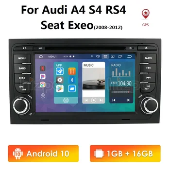 IPS 2 Din Android 10 samochodowa GPS nawigacja do Audi A4 B6 B7 S4 B6 B7 RS4 B7 SEAT Exeo 2008-2012 Dvd, stereo, Radio odtwarzacz multimedialny