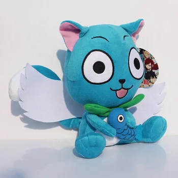 Japońskie anime kreskówki Fairy Tail Happy pluszowe zabawki pluszowe lalki figurka zabawka 12 cm 30 cm Brithday darmowa wysyłka na prezent