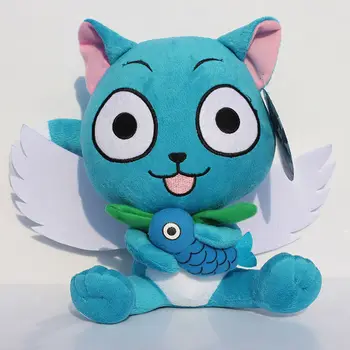 Japońskie anime kreskówki Fairy Tail Happy pluszowe zabawki pluszowe lalki figurka zabawka 12 cm 30 cm Brithday darmowa wysyłka na prezent