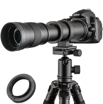 JINTU 420-1600mm f/8.3 HD manualny teleobiektyw Nikon D5100 D5200 D5300 D5500 D5600 D7100 D7200 D7500 D90 D600 D610 D700 D90