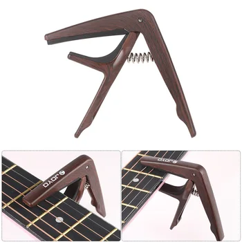 JOYO JCP-01 Light Guitar Capo Quick Change Clamp Key z tworzywa sztucznego stal z гитарным mediatorem dla 6-strunowa gitara akustyczna gitary elektrycznej