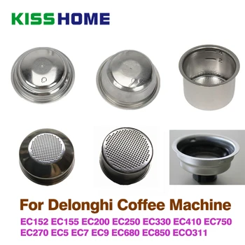 Kawa 51 mm jedno - /dwuwarstwowa filtr kosz do ekspresu do kawy Delonghi uniwersalny proszek miska półautomatyczny kawowy akcesoria