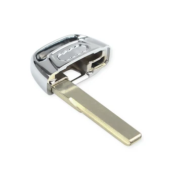 KEYYOU 10X wymiana Uncut Blank Insert Key klucz awaryjny do Audi A3 A4 A5 A6 A7 A8 Q5 Allroad Remote Shell Case Key Blade