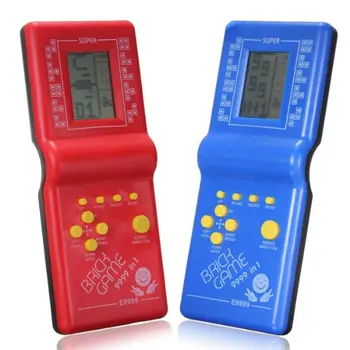 Klasyczny Tetris ręczny wyświetlacz LCD elektroniczne gry i zabawki zabawy cegła gra zagadka przenośna konsola do gier