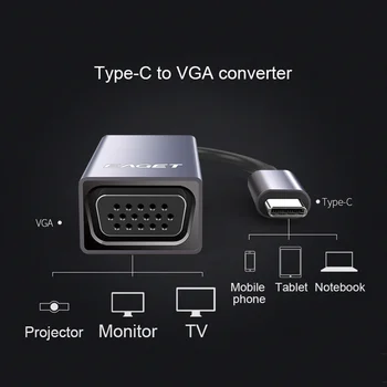 Konwerter EAGET Type-C w VGA CH01