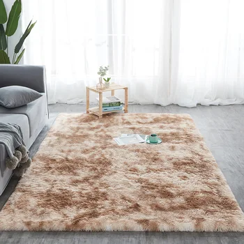 Kudłaty dywan Tie-dye dywany z nadrukiem Alfombra pluszowe podłogowe puszyste dywaniki plac zabaw, sztuczne futro mata do salonu dywaniki duże dywany