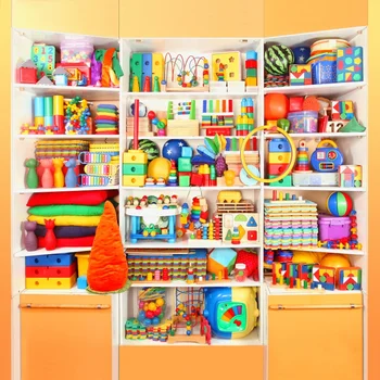 Laeacco Dreamy Baby Playroom Toys Polka Dots Party Decor Photozone Photophone Photographic Background Photo Background Photostudio