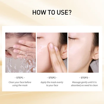 LAIKOU Snail Sleeping Facial Mask Deep Moisturizing Essence Anti-Aging Anti-wrinkle Oil Control Ujędrniająca maska do pielęgnacji skóry twarzy