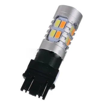 Lampa led Car Turn 2X T25 3157 1157 7443 Brake Signal Dual Color Light 5630SMD 5W DC10-30V 700lm Auto Driving Turning Lamp