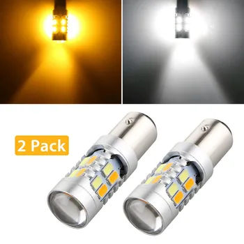 Lampa led Car Turn 2X T25 3157 1157 7443 Brake Signal Dual Color Light 5630SMD 5W DC10-30V 700lm Auto Driving Turning Lamp