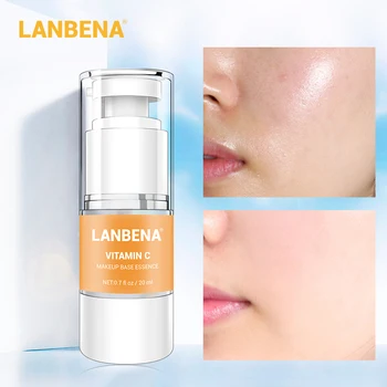 LANBENA Makeup Base Essence Face Primer Professional Foundation VC Facial Serum Shrink Pore Skin Care Refine Complexion Brighten