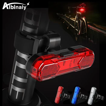 Led rower światło USB, akumulator, tylne światła rowerowe wodoodporna lampka ostrzegawcza super jasne jazda na Rowerze lampa rowerowa akcesoria