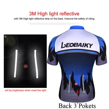 LEOBAIKY Hot Pro Team 2020 Summer Men Cycling Jersey Set Short Sleeve Mountain Bike Clothing Mtb Bicycle Clothes Sport Wear