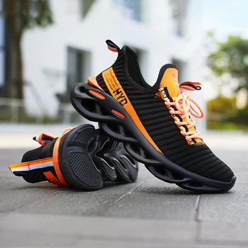 Letnia tendencja męskie obuwie oddychające Męskie buty do biegania na świeżym powietrzu moda osobowość męskie buty antypoślizgowe buty Tenis