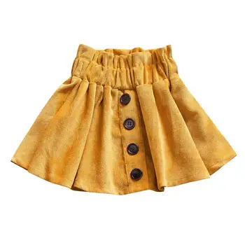 Letnie dzieci dziewczyny jednolity kolor elastyczny pas krótkie spódniczki tutu 2-7Y