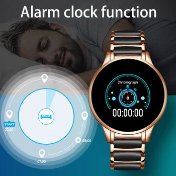 LIGE Luxury Ceramic Strap Smart Watch Men Wodoodporny Sports Fitness Tracker dla Androida i ios Reloj inteligente smart watch Women