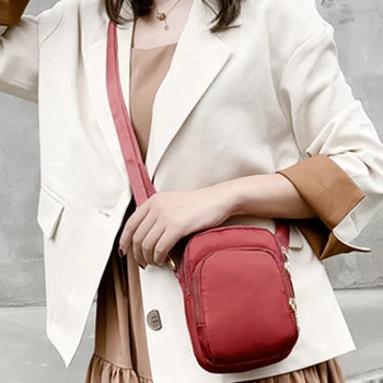 LKEEP Fashion Women Crossbody błyskawica telefon komórkowy torba na ramię Lady damska wielofunkcyjna torba naręczny portfel New Hot 2020