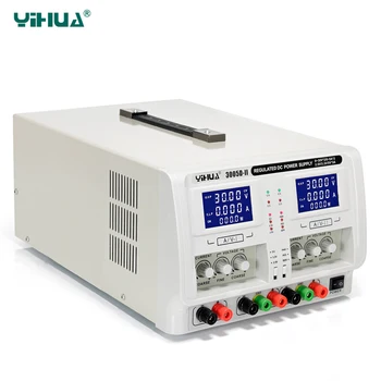 Lokalne yihua 3005D-II laboratoryjny regulowany zasilacz prądu stałego podwójne potrójne wyjście 30V 5A regulatory napięcia regulowane źródło zasilania