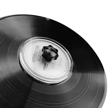 LP Vinyl Record Cleaner Clamp Record Label Saver akrylowe czyste narzędzia tkaniny 667C