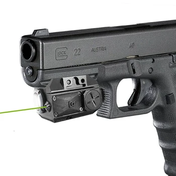 LS-CL3 taktyczne połączone pistolet latarka i zielony celownik laserowy stroboskop funkcja poręcz zainstalowana 200Lm Led pistolet światło