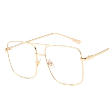 Luksusowe Marki Biuro Anty Światło Niebieskie Okulary Moda Retro Krótkowzroczność Optyczne Komputerowe Okulary Okulary Dla Kobiet, Mężczyzn Kwadratowe Okulary